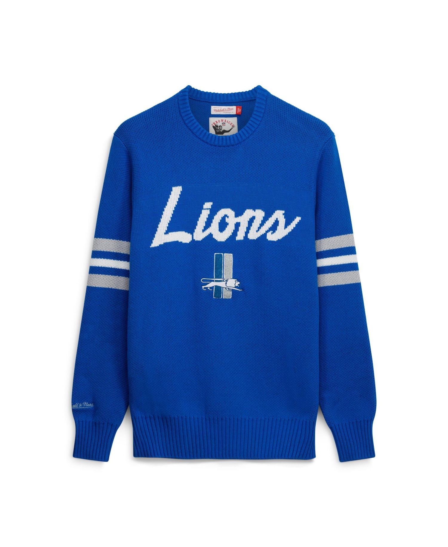Men's Blue Detroit Lions Head Coach Sweater