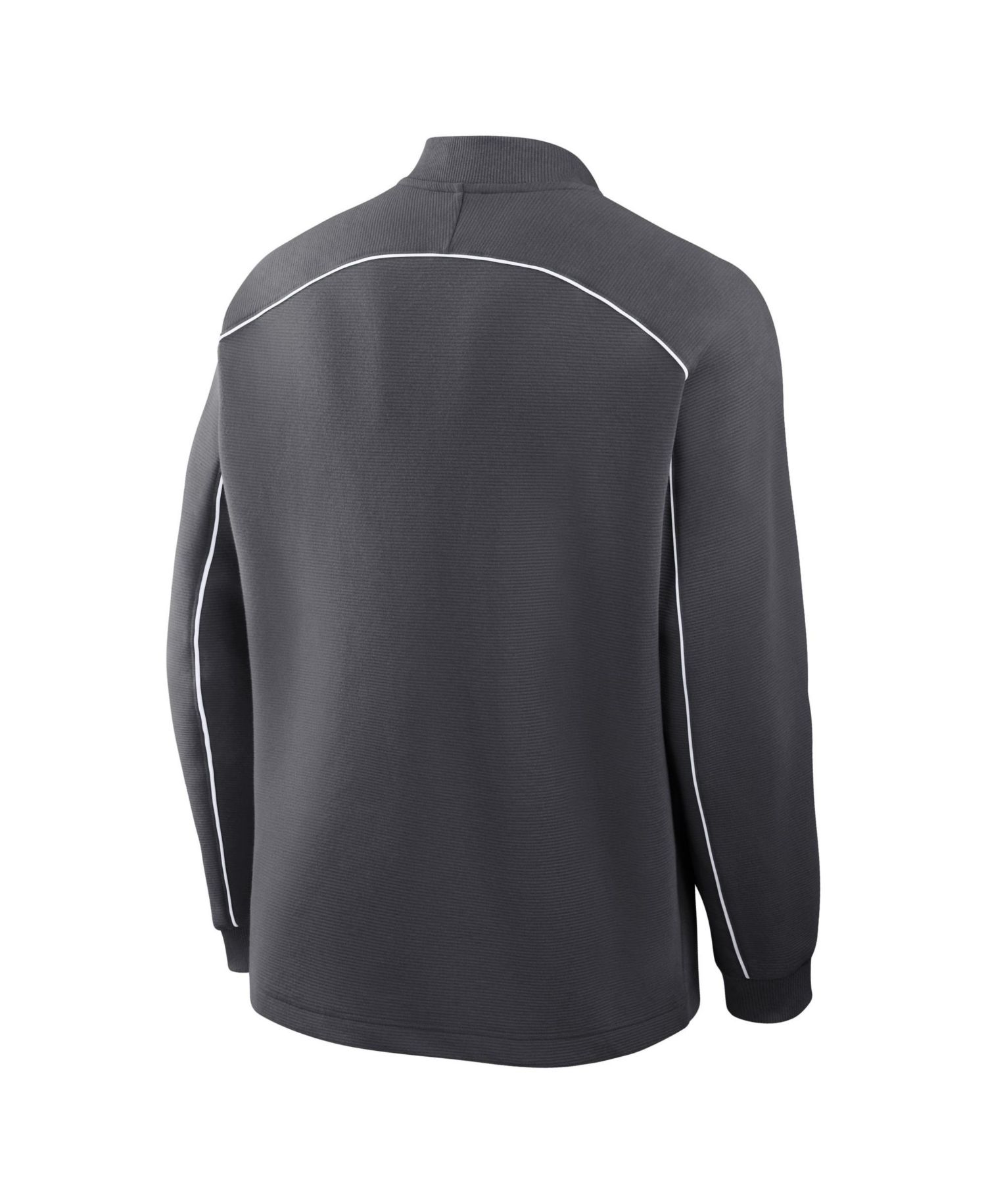 Men's Anthracite Chicago Bears Par Raglan Tri-Blend Therma-FIT Half-Zip Pullover