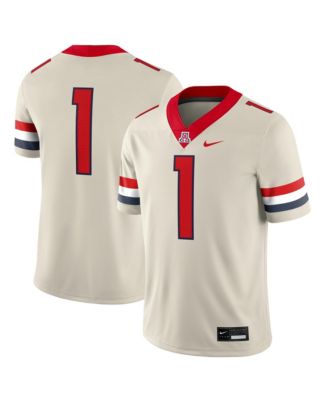 Men's 1 Cream Arizona Wildcats Alternate Game Football Jersey