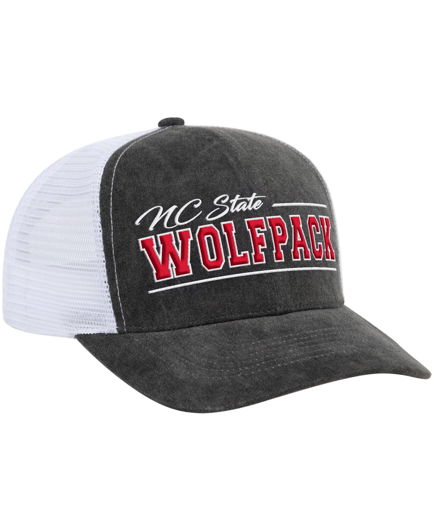 Men's and Women's Gray NC State Wolfpack Billy 2400 Adjustable Trucker Hat