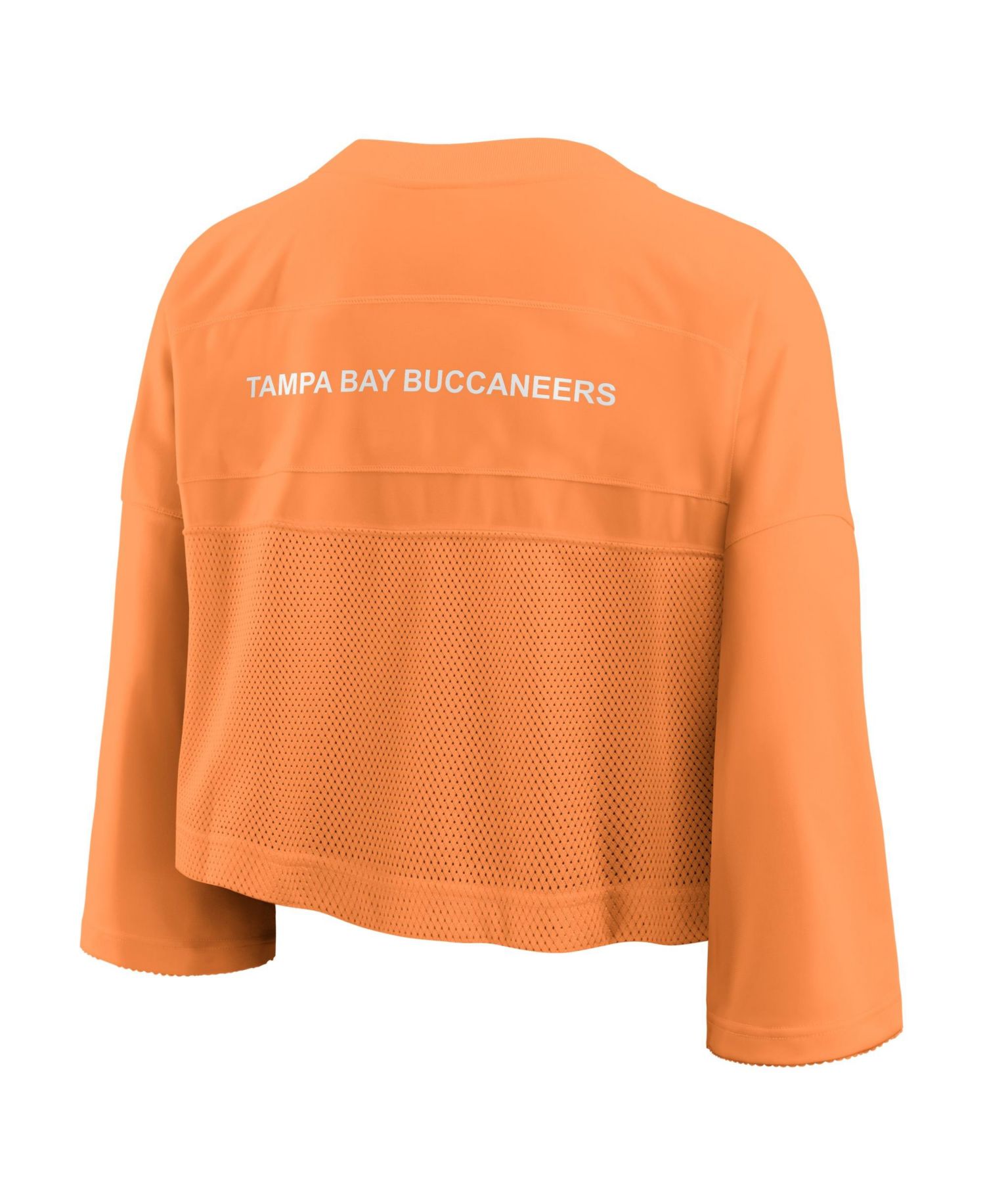 Women's Orange Tampa Bay Buccaneers Rewind Cropped Mesh Dri-FIT Fashion Jersey