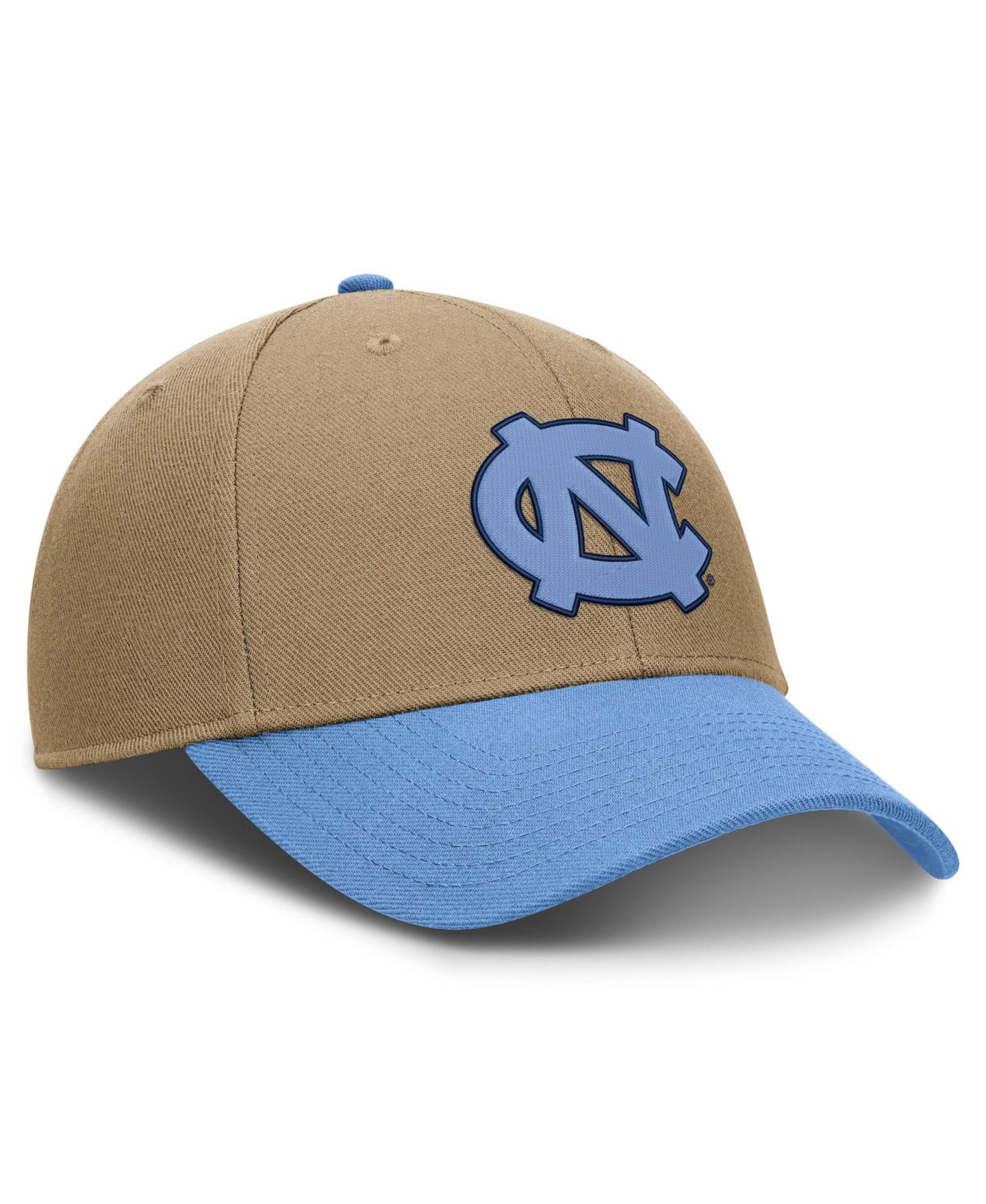 Головные уборы Jordan Beige/Carolina Blue North Carolina Tar Heels Primetime Rise Dri-FIT Adjustable Hat — фото 3