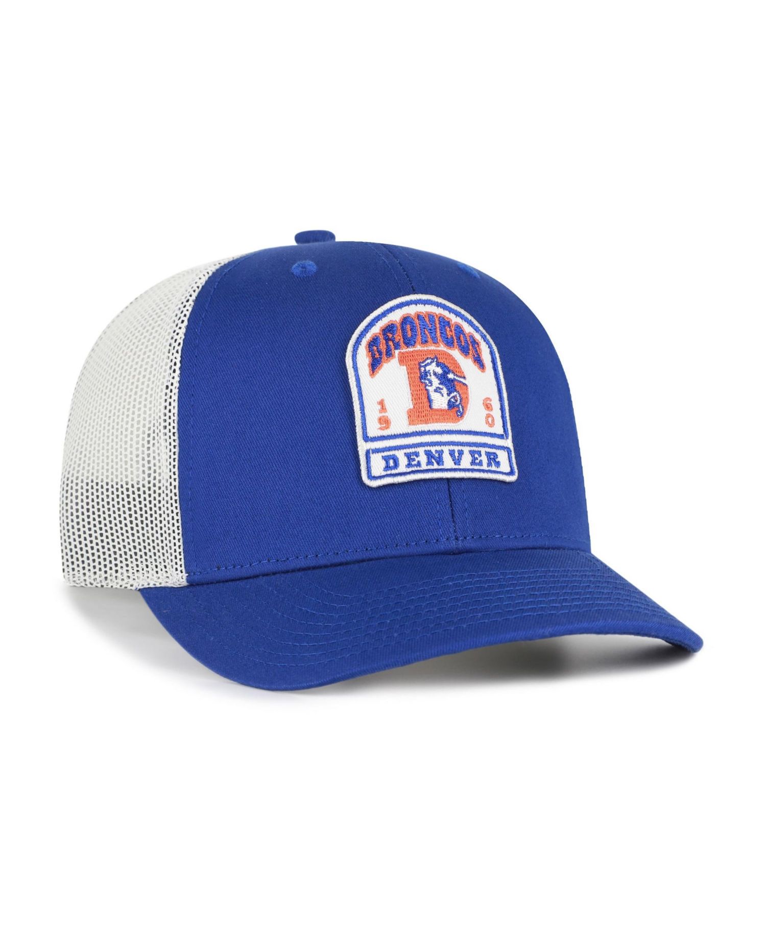 Men's '47 Royal Denver Broncos Throwback Headstone Trucker Adjustable Hat