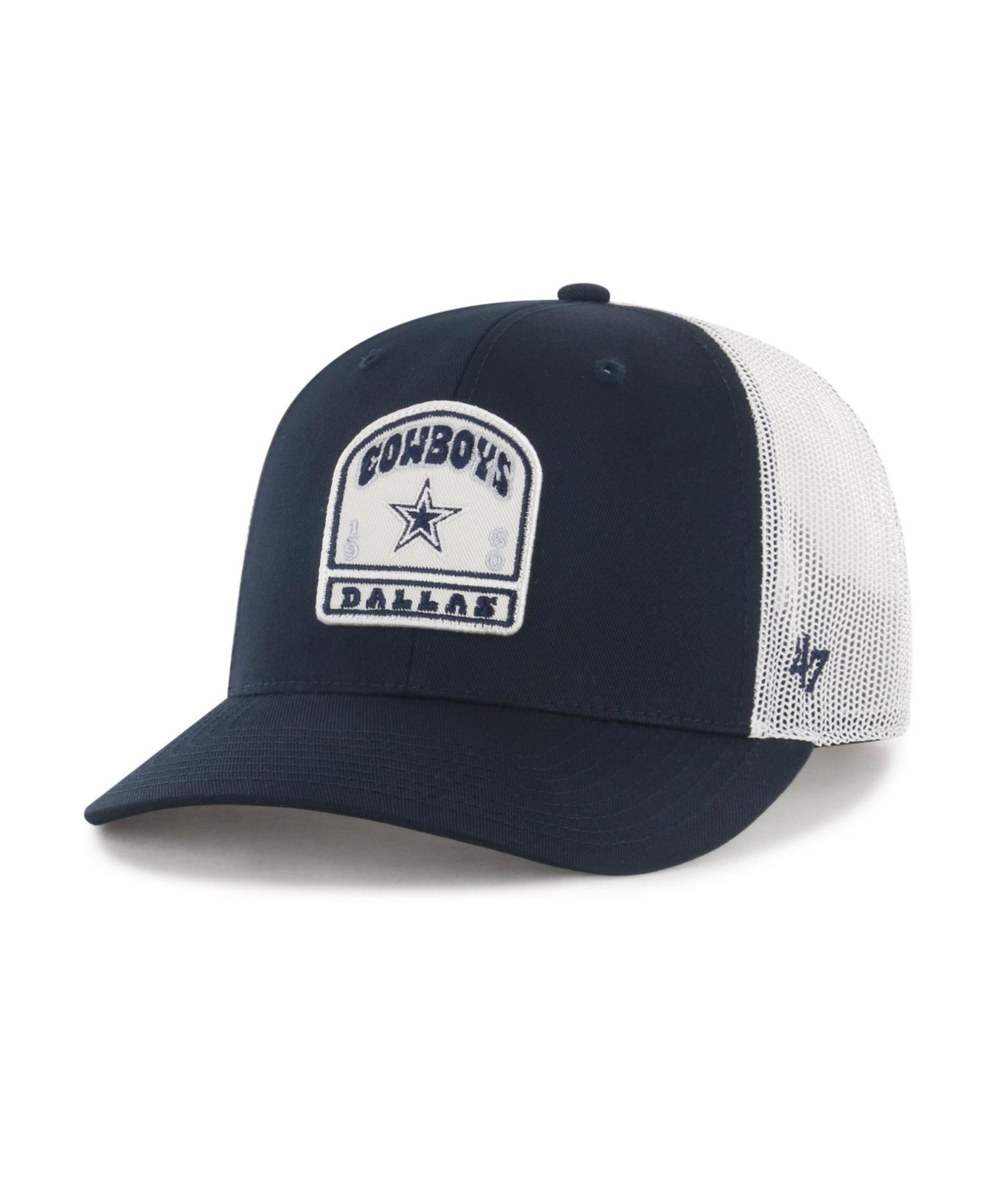 Men's '47 Navy Dallas Cowboys Headstone Adjustable Trucker Hat