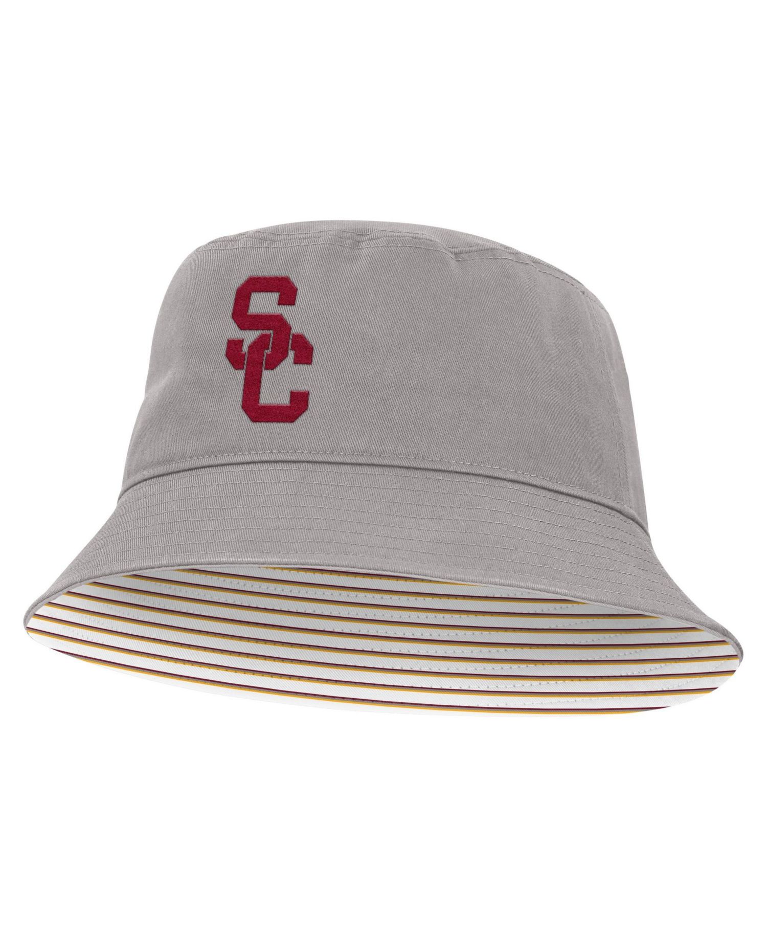 Men's and Women's Gray USC Trojans Primetime Apex Bucket Hat