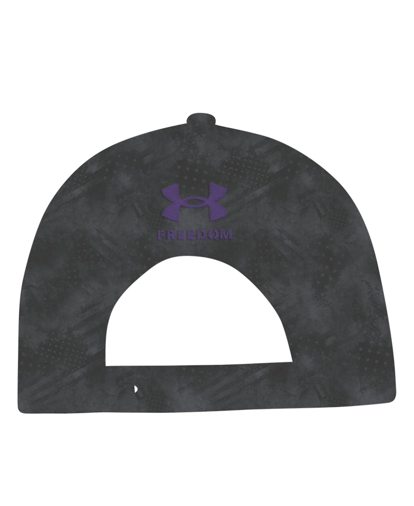 Мужская кепка Under Armour Charcoal Northwestern Wildcats Freedom Collection ArmourFuse Snapback Hat — фото 4