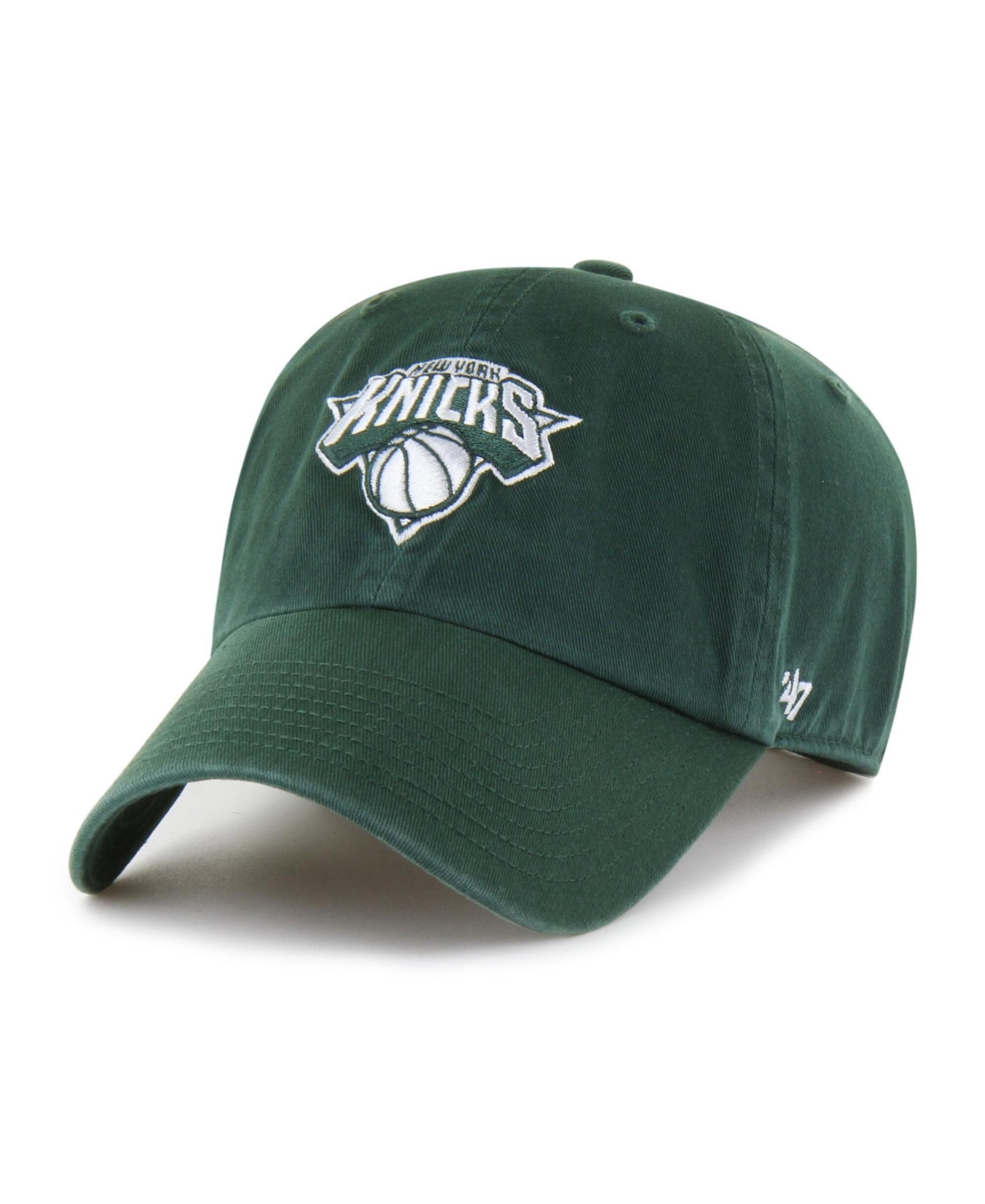 47 Brand Men's and Women's Green New York Knicks Color Pack Clean Up Adjustable Hat