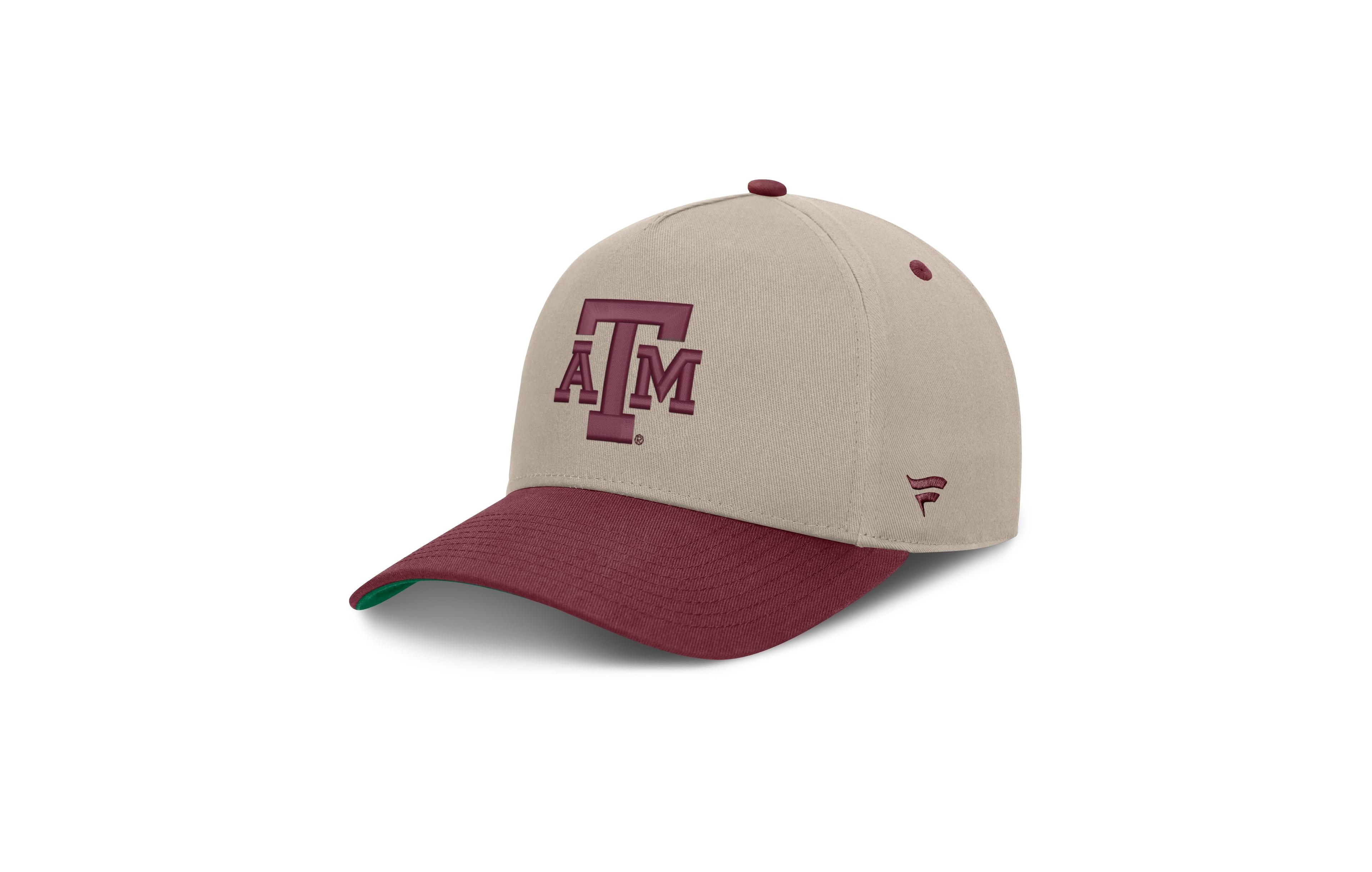 Fanatics Men's Stone/Maroon Texas A&M Aggies Veteran Two-Tone Adjustable Hat