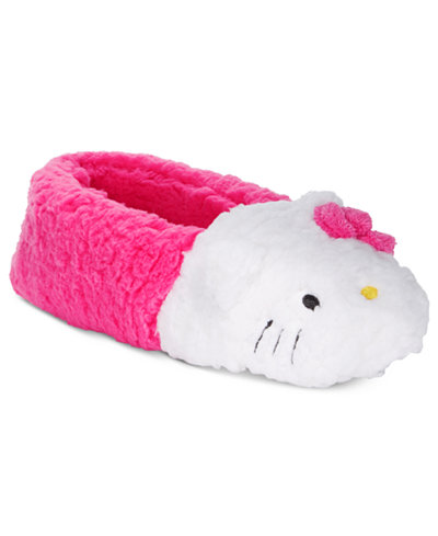 Hello Kitty Faux-Sherpa Slippers