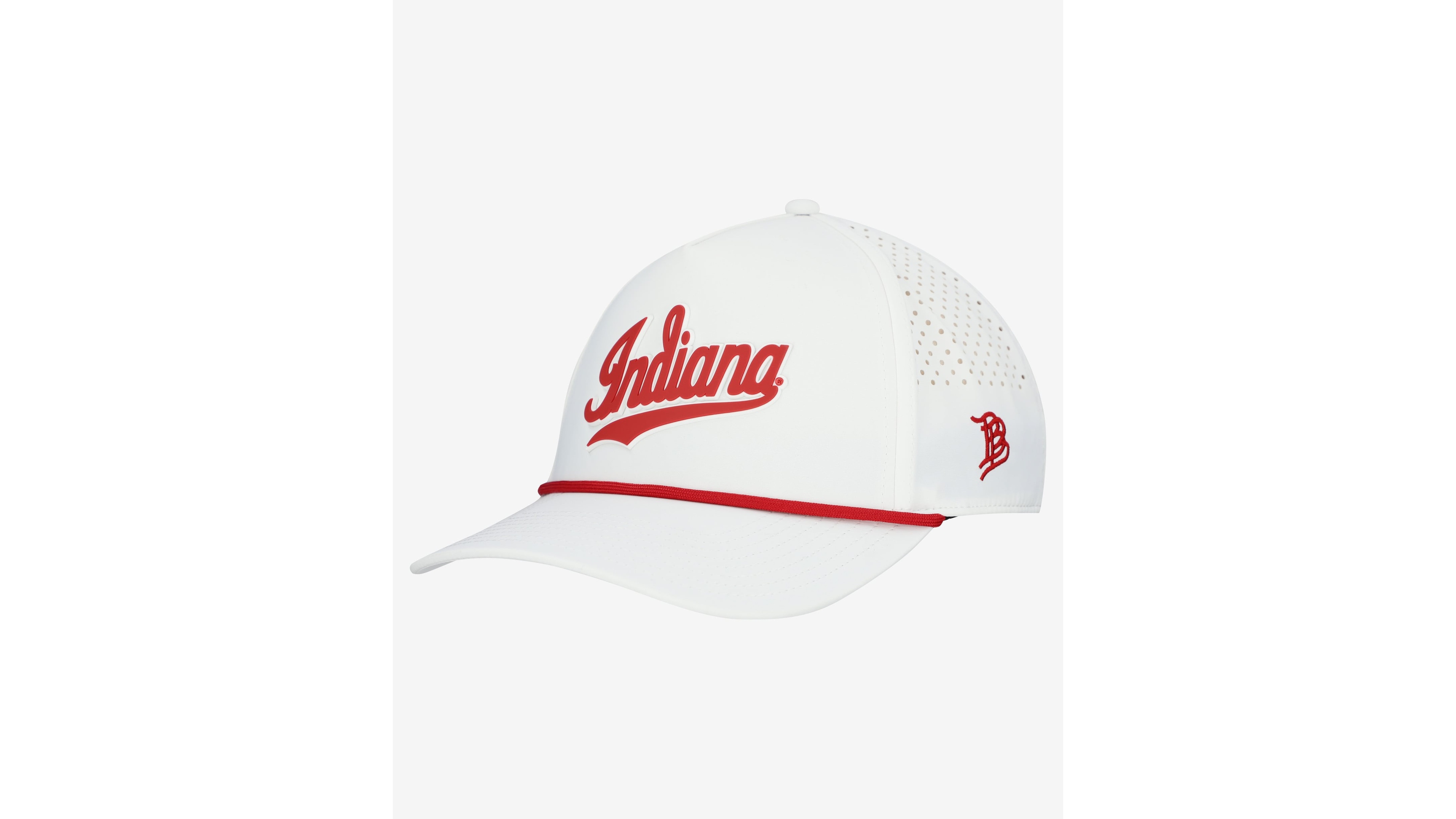 Branded Bills Men's White Indiana Hoosiers Classic Adjustable Rope Hat