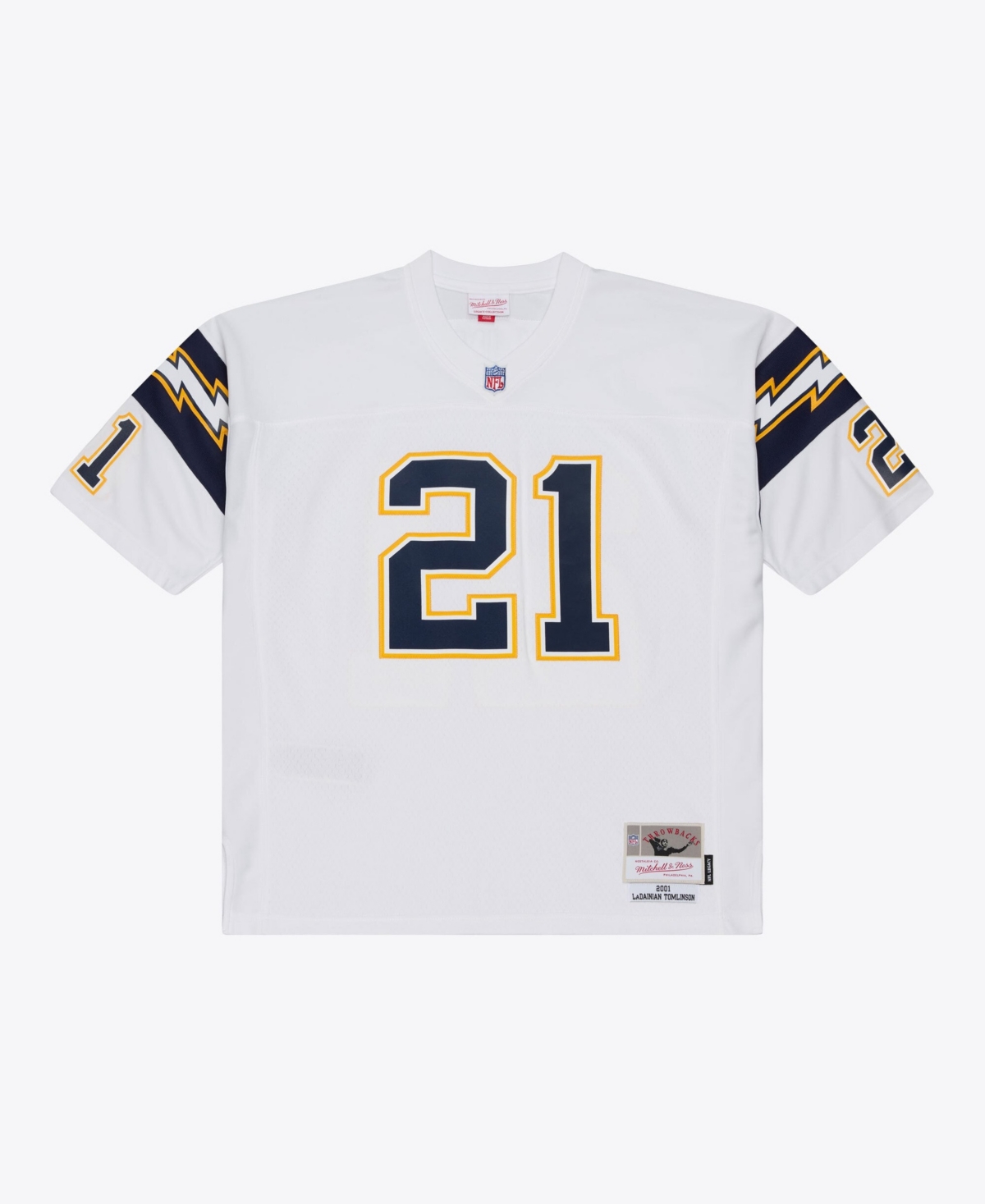 Mitchell & Ness Men's LaDainian Tomlinson White San Diego Chargers 2001 Legacy Replica Player Jersey