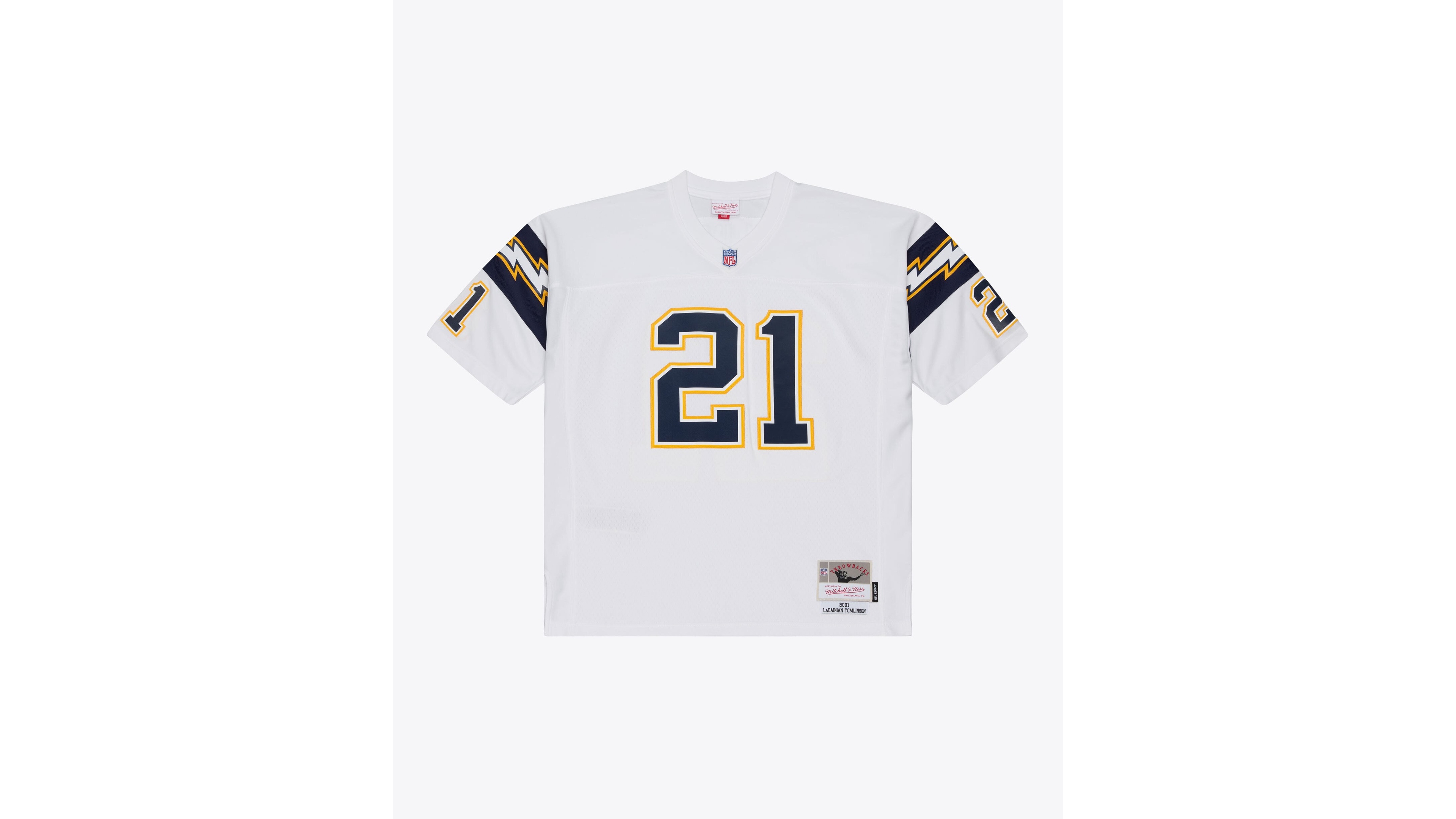 Mitchell & Ness Men's LaDainian Tomlinson White San Diego Chargers 2001 Legacy Replica Player Jersey