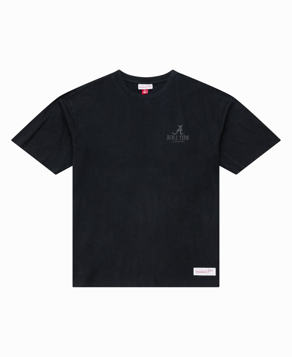 Mitchell & Ness Men's Black Alabama Crimson Tide Monochrome Icon T-Shirt