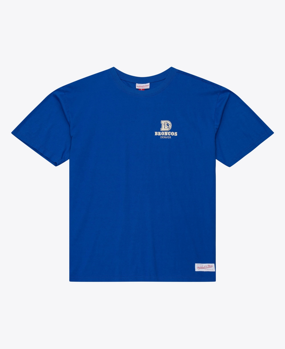 Mitchell & Ness Men's Royal Denver Broncos Core Essentials Micro Logo T-Shirt