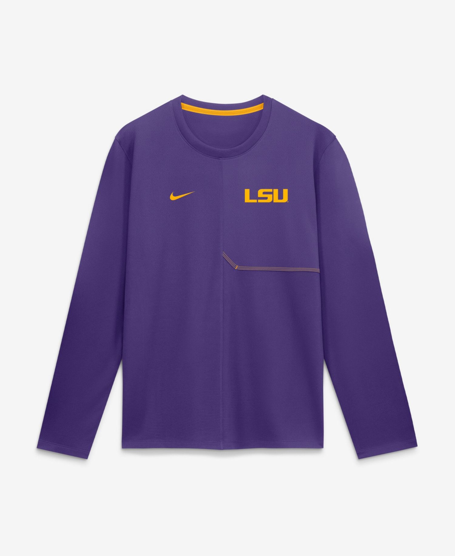 Men's Purple LSU Tigers 2026 Sideline Coaches UV Dri-FIT Long Sleeve Shirt