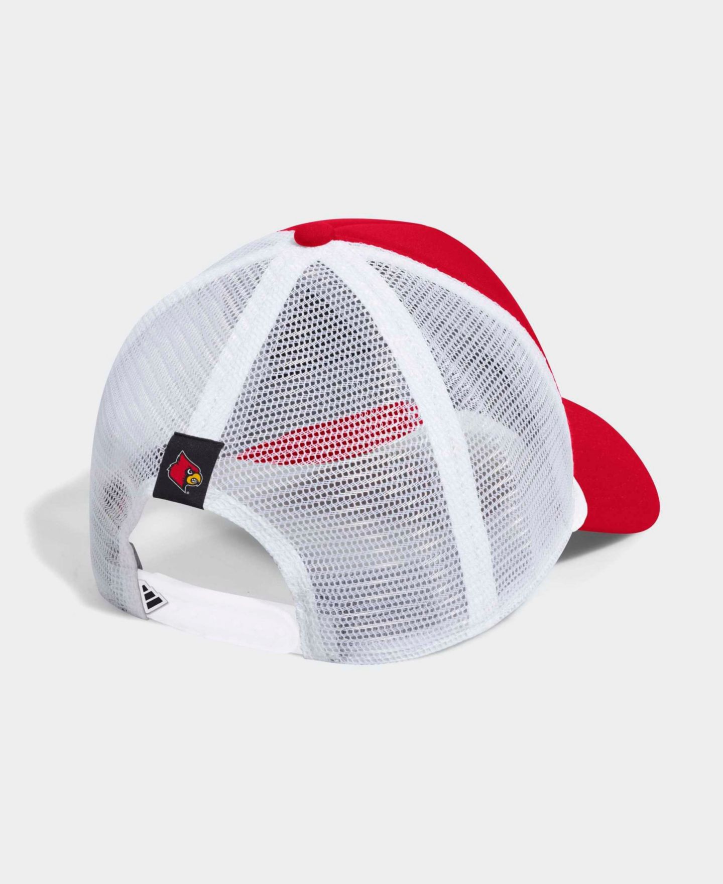 Мужская кепка adidas Red/White Louisville Cardinals Foam Front Trucker Adjustable Hat — фото 2
