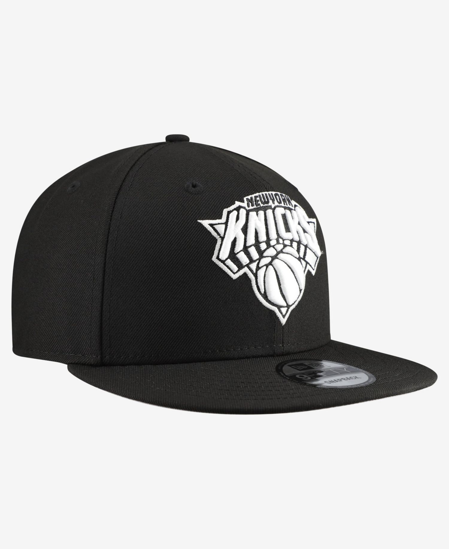 Men's Black New York Knicks Team 9FIFTY Snapback Hat