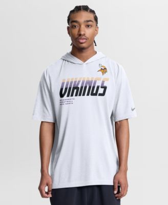 Men's White Minnesota Vikings Tri-Blend Hooded T-Shirt
