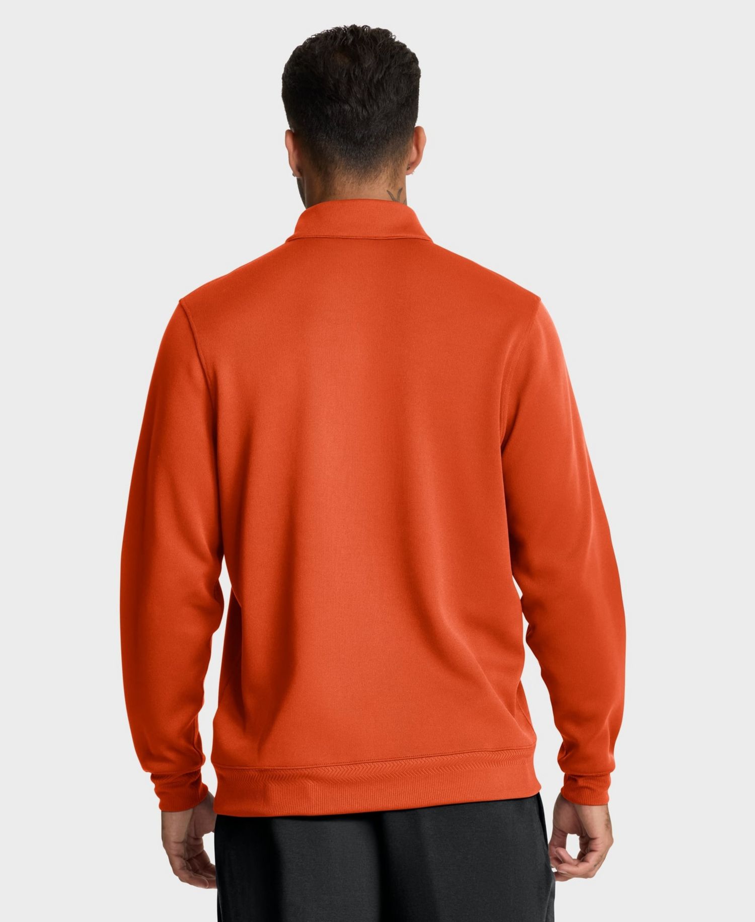 Men's Orange Clemson Tigers Coaches Premium Dri-FIT Half-Zip Pullover