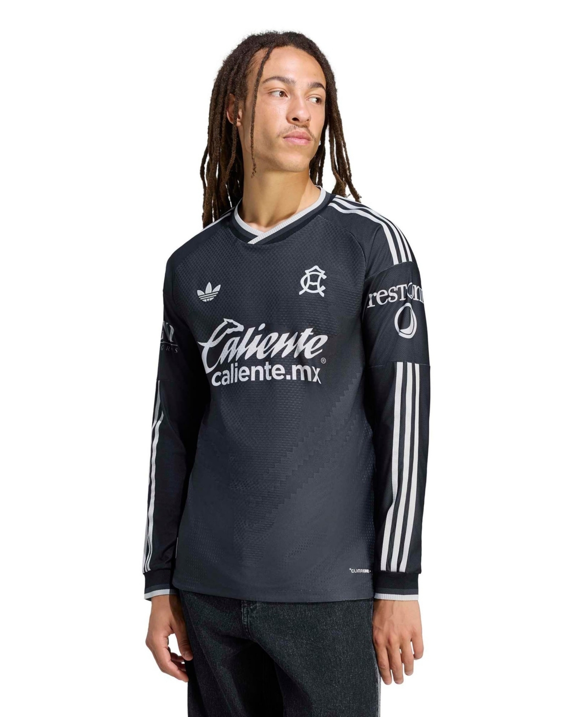 adidas Men's Black Club America 2026/27 Away On-Field Authentic Long Sleeve Jersey