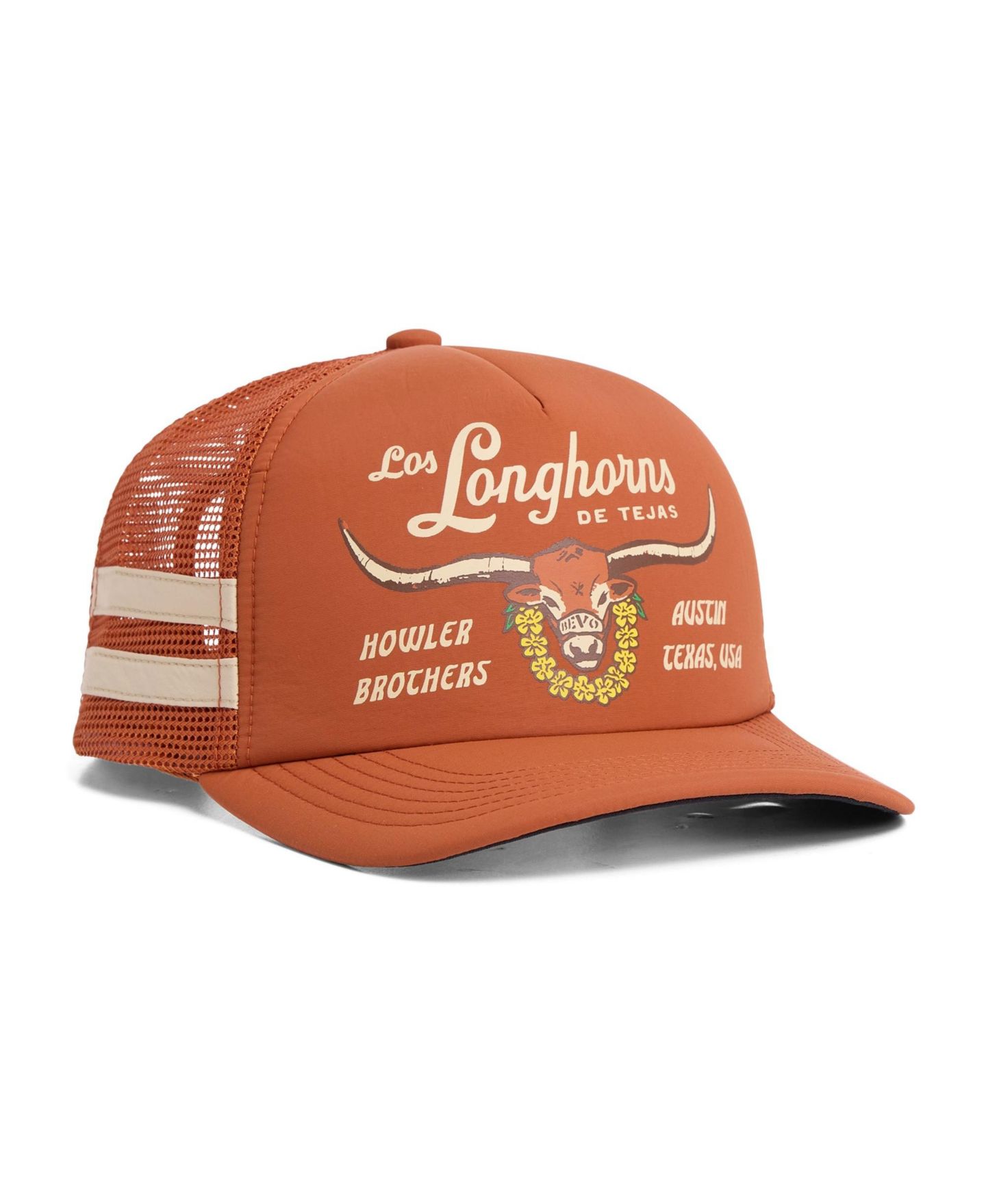Кепка Howler Brothers Texas Orange Texas Longhorns Bevo Foam Adjustable Trucker Hat — фото 1