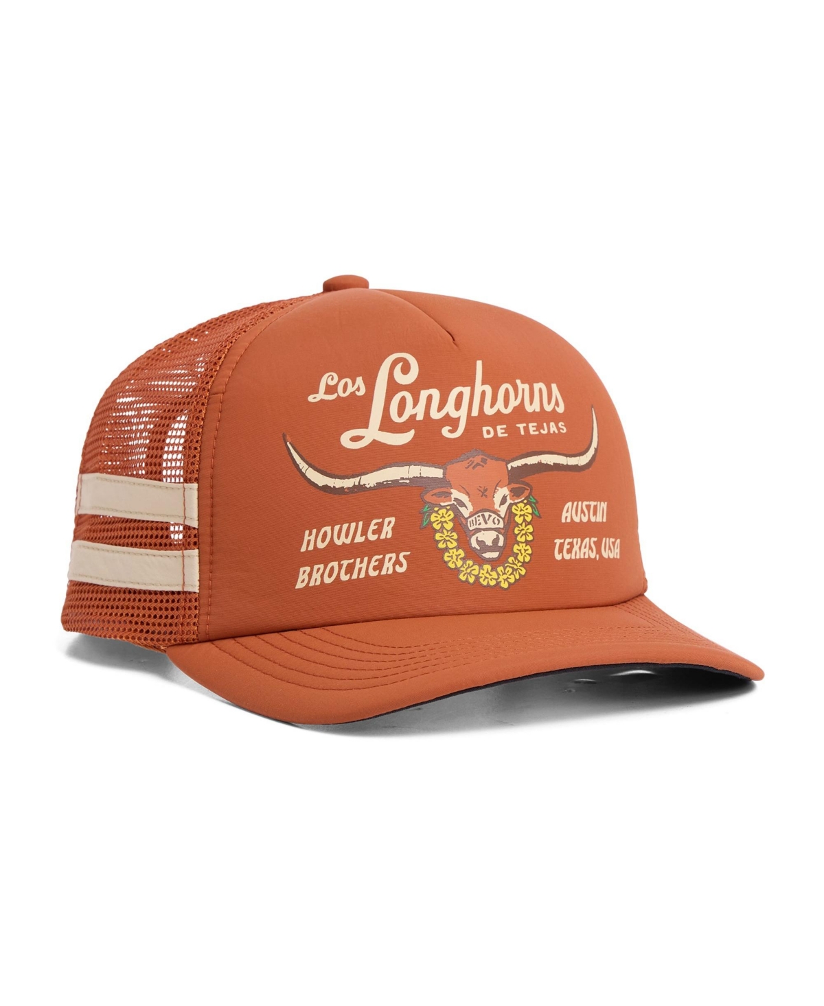 Howler Brothers Men's and Women's Texas Orange Texas Longhorns Bevo Foam Adjustable Trucker Hat