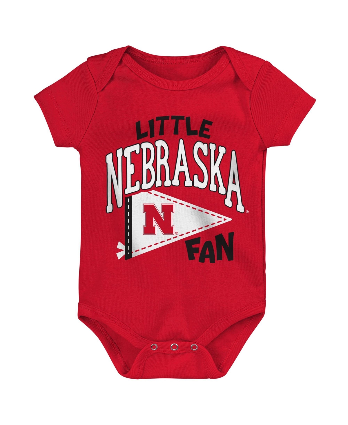 Outerstuff Kids' Baby Boys And Girls Red Nebraska Huskers Little Banner Bodysuit