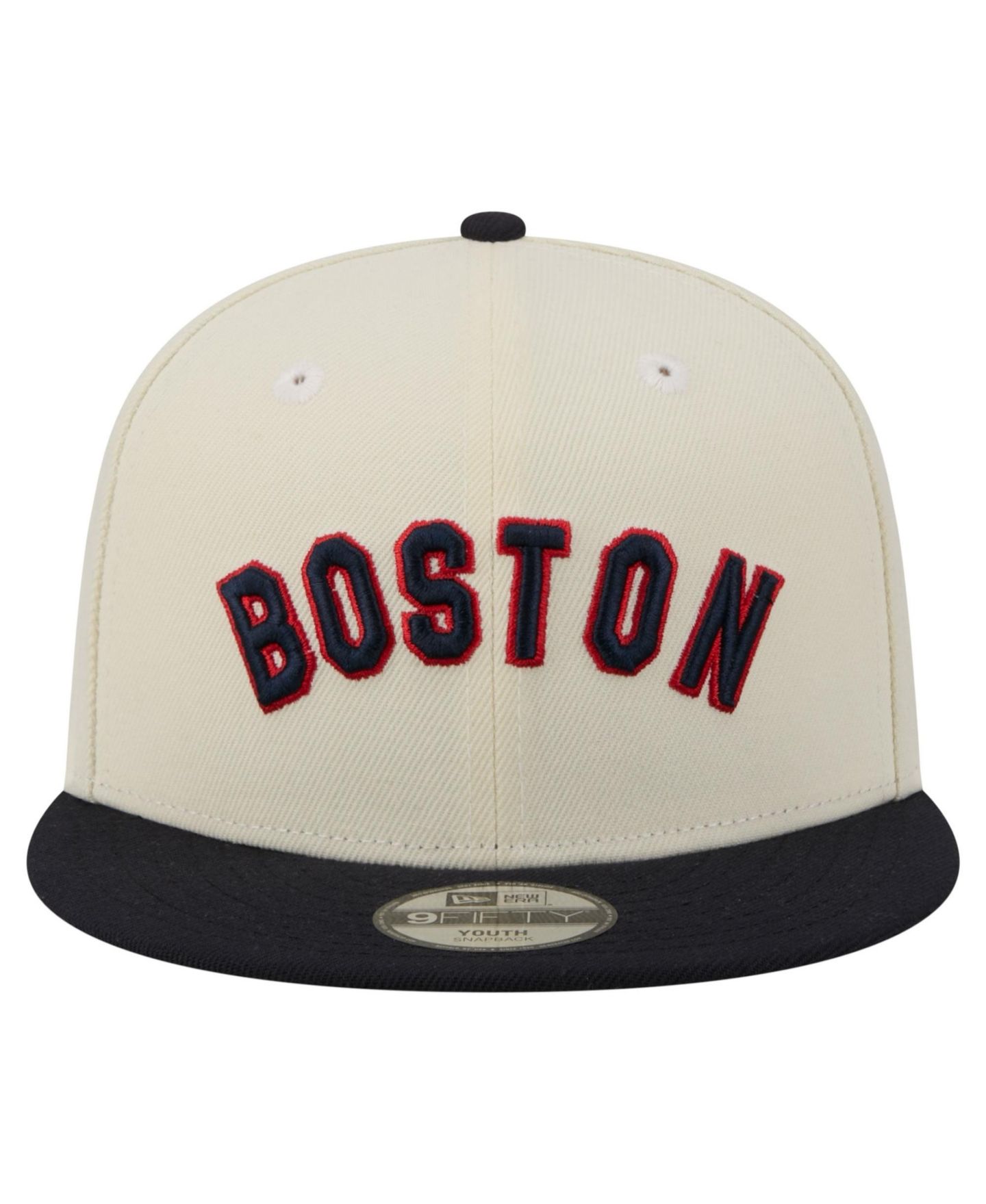 Детская кепка New Era White Boston Red Sox Two-Tone 9FIFTY Snapback Hat — фото 4