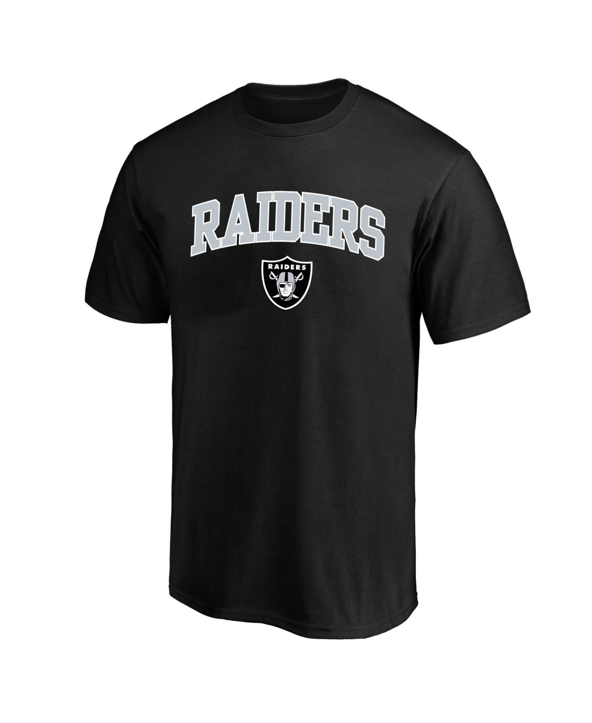 Fanatics Men's Black Las Vegas Raiders Big & Tall Arch Logo T-Shirt - Black