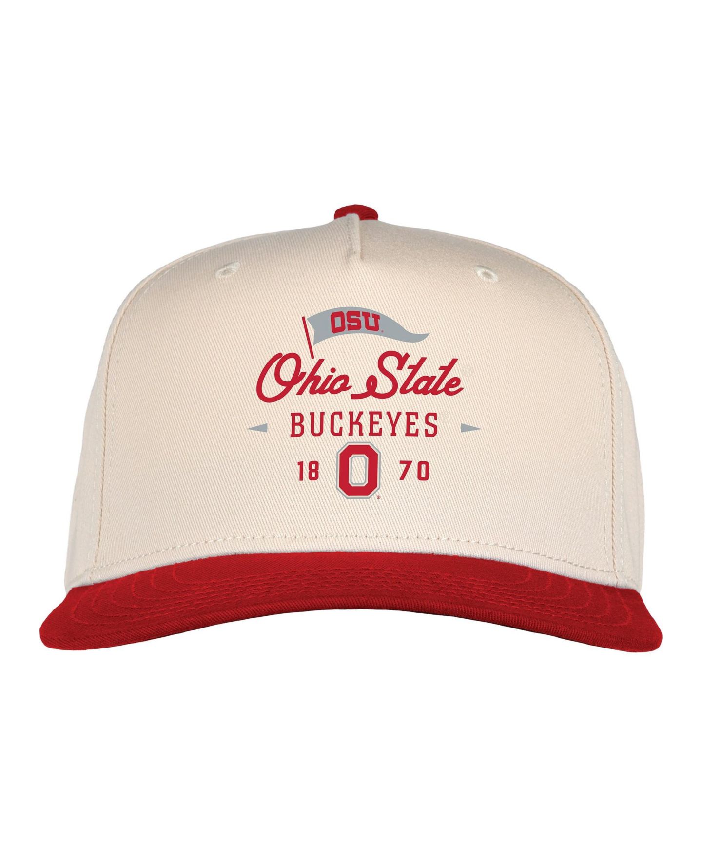 Кепка Ahead Cream Ohio State Buckeyes The 1995 Adjustable Hat — фото 2