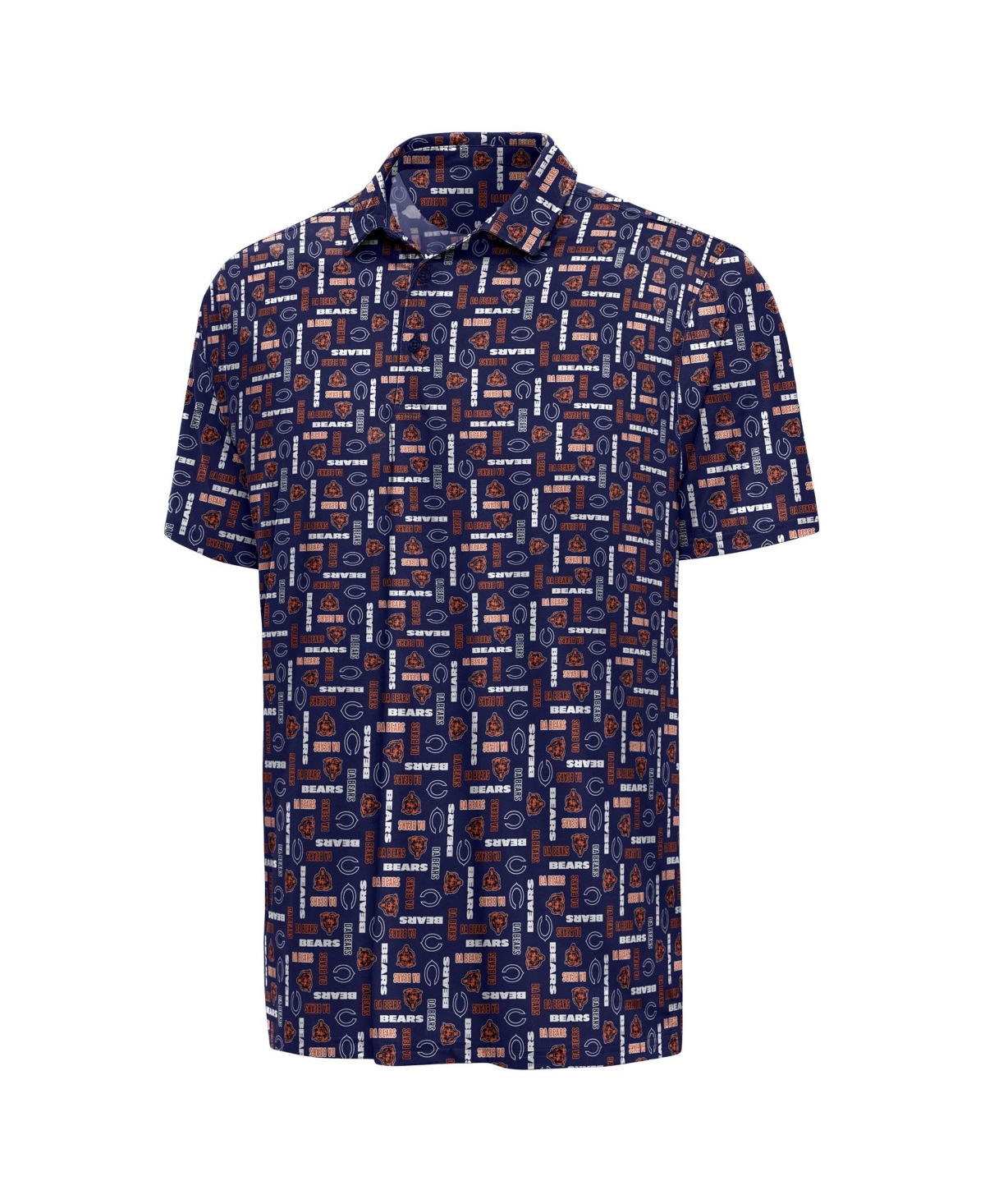 Antigua Men's Navy Chicago Bears Season Tickets Polo