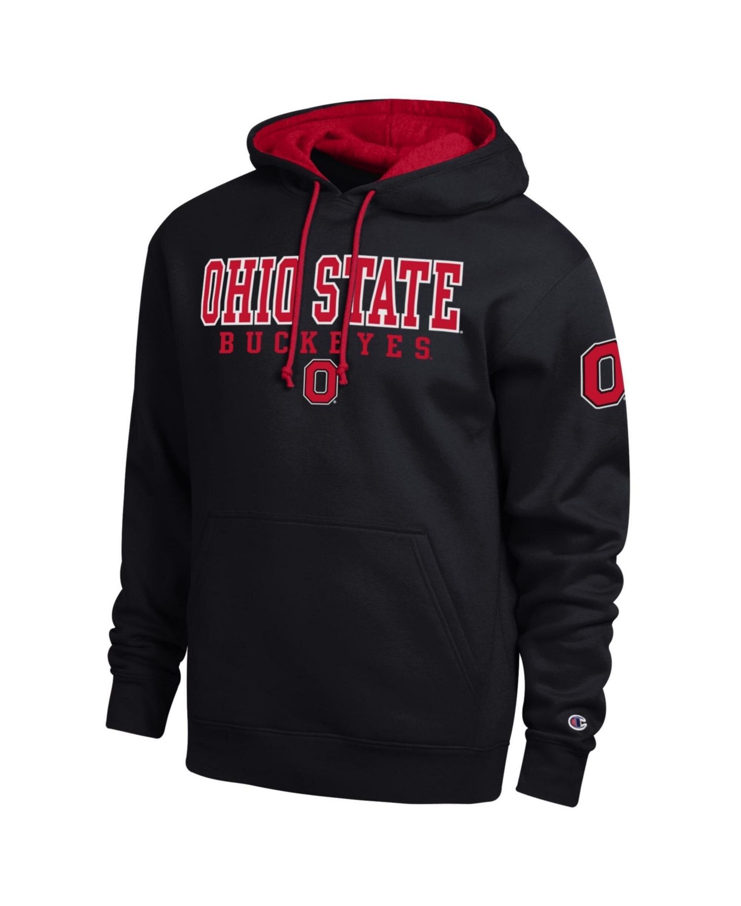 Men's Black Ohio State Buckeyes Contrast Hoodie