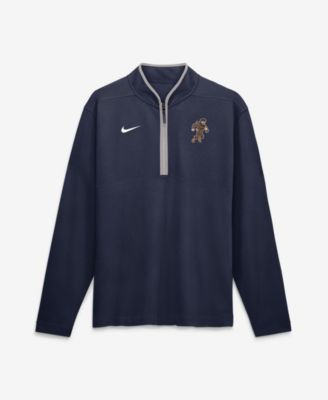 Men's Navy West Virginia Mountaineers Rushing Mascot Dri-FIT Victory Half-Zip Pullover