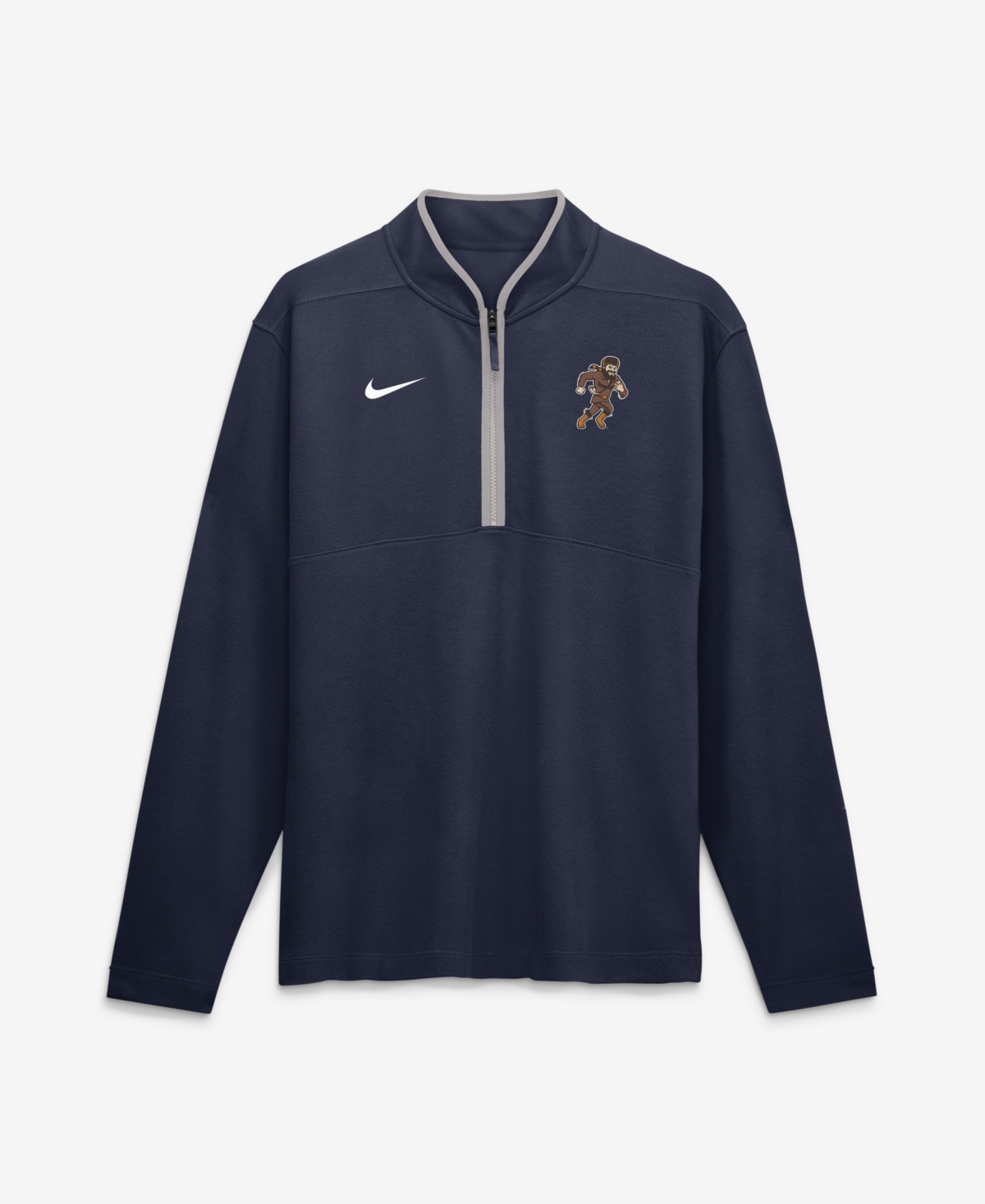 Nike Men's Navy West Virginia Mountaineers Rushing Mascot Dri-fit Victory Half-Zip Pullover