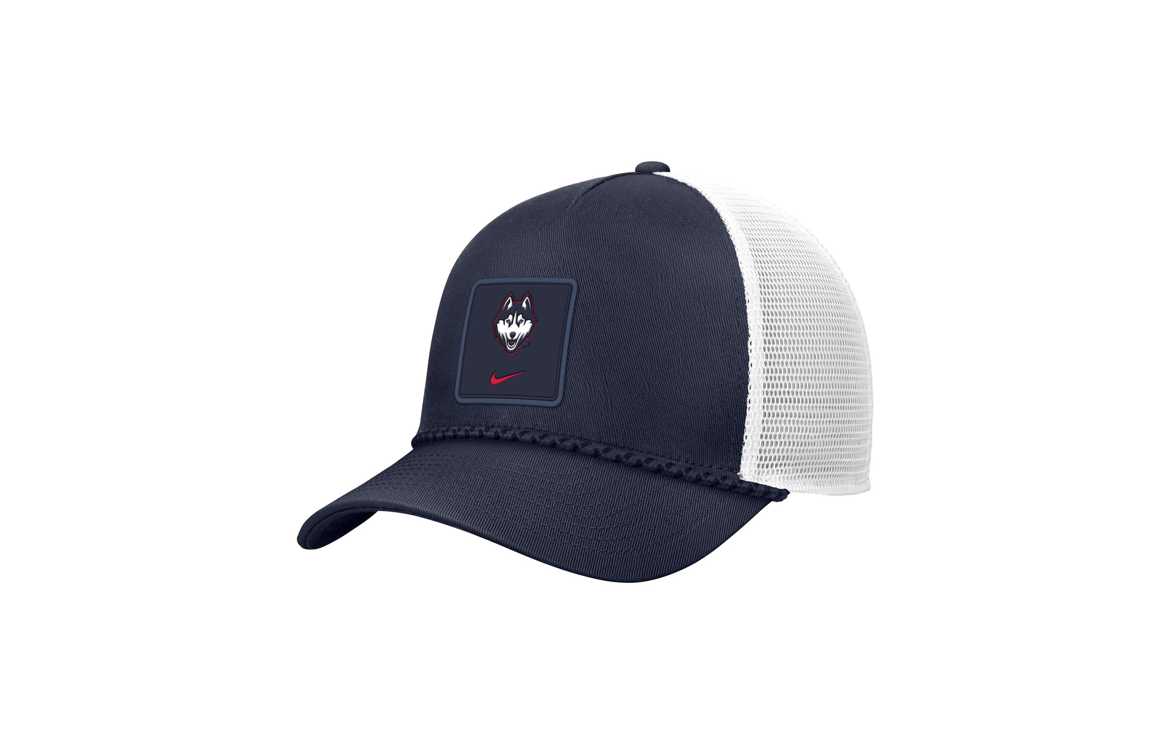 Nike Men's Navy UConn Huskies 2026 On-Field Rope Adjustable Trucker Hat
