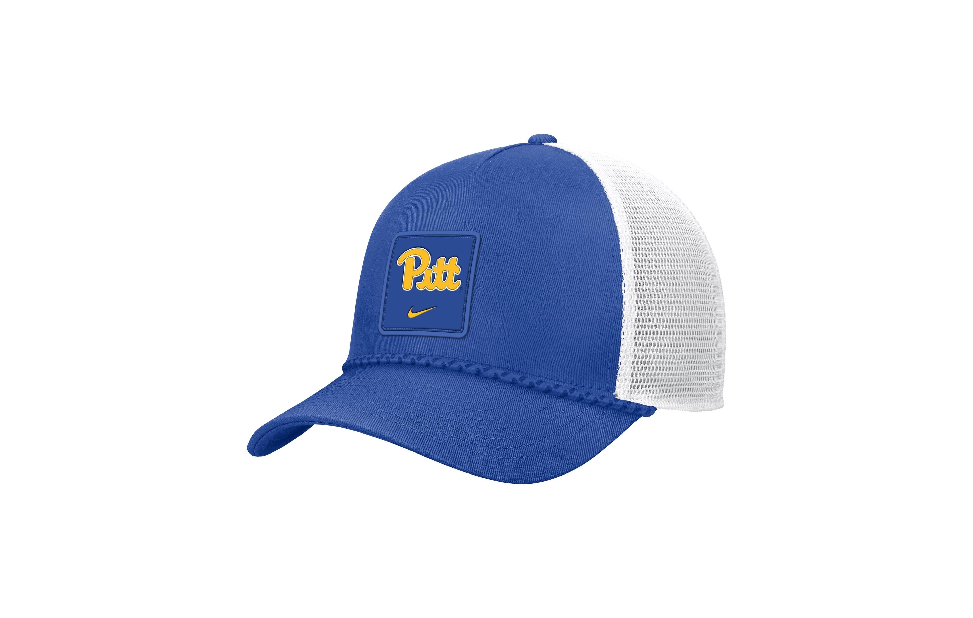 Nike Men's Royal Pitt Panthers 2026 On-Field Rope Adjustable Trucker Hat