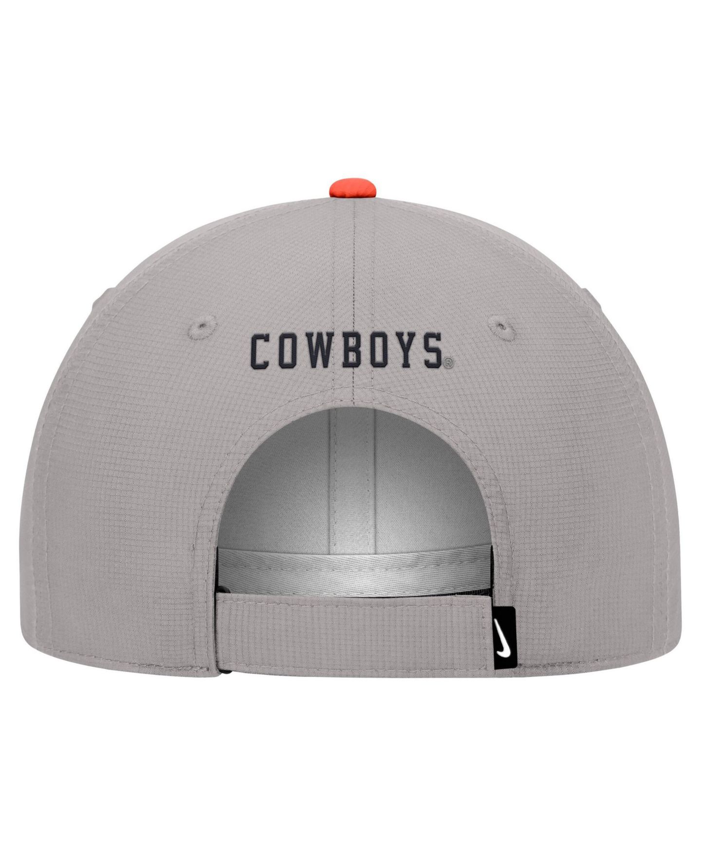 Мужская кепка Nike Gray Oklahoma State Cowboys Ripstop Dri-FIT Adjustable Hat — фото 2
