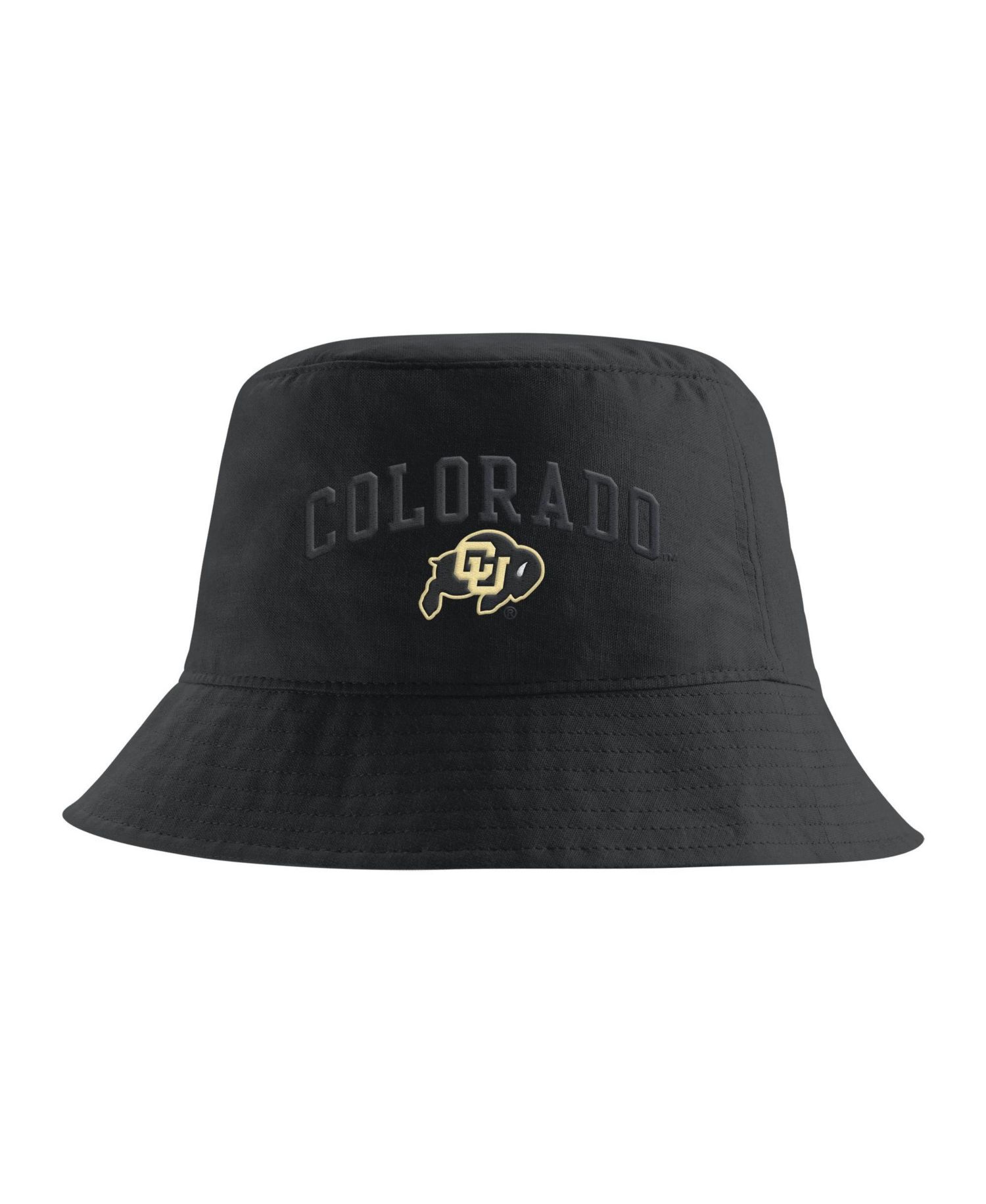 Men's Black Colorado Buffaloes Apex Striped Bucket Hat