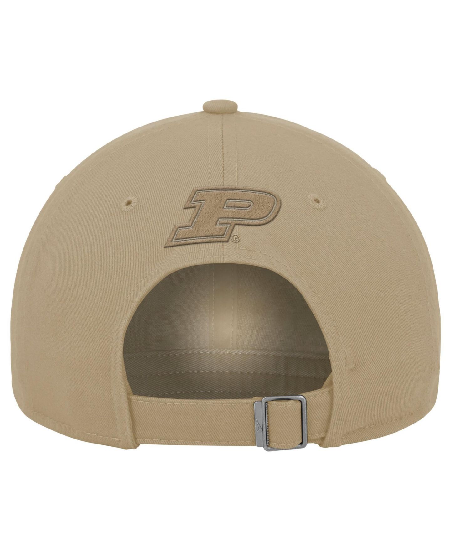Мужская кепка Nike Beige Purdue Boilermakers Club Adjustable Hat — фото 3