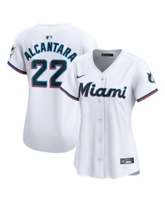 Women's Sandy Alcantara White Miami Marlins Home Limited Player Jersey