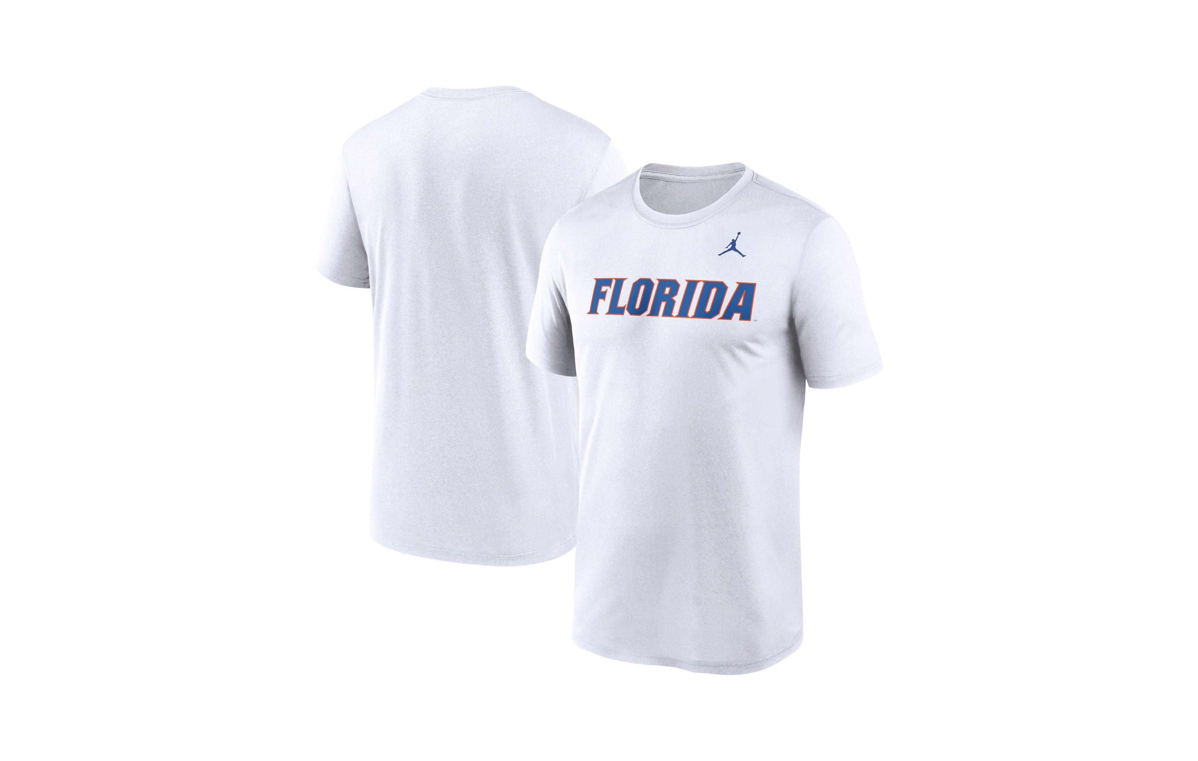 Jordan Men's White Florida Gators Primetime Legend Wordmark T-Shirt