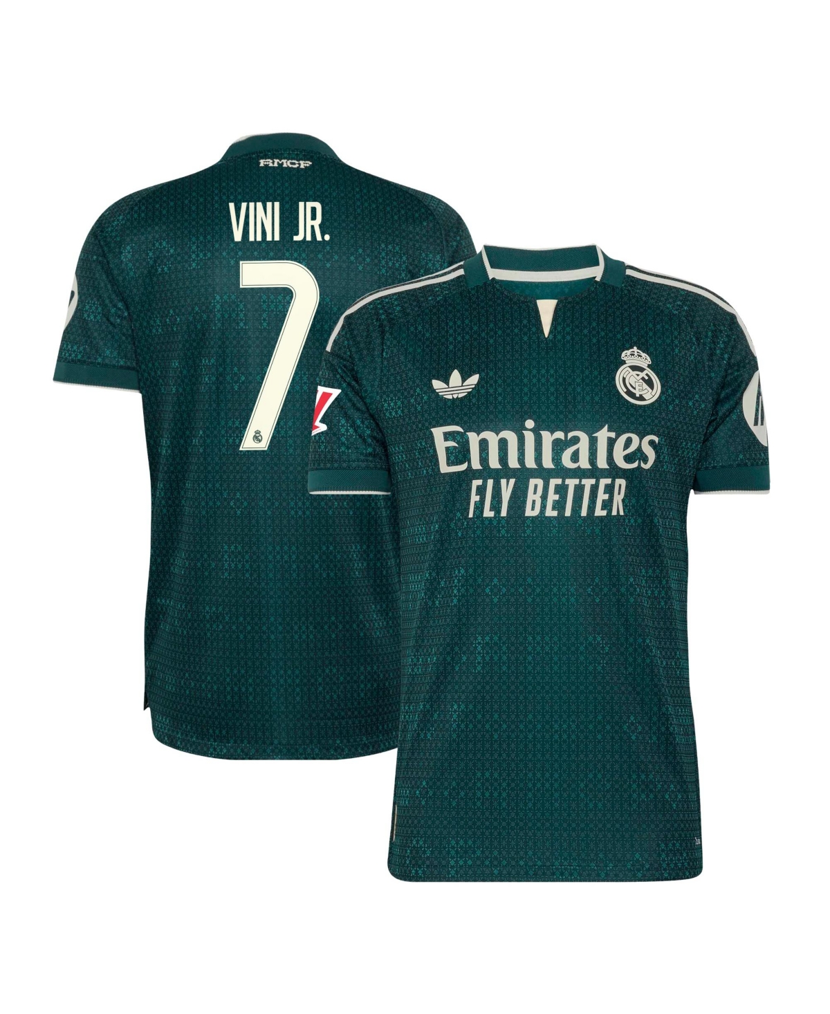 adidas Men's Vini Jr. Green Real Madrid 2026/27 Away On-Field Authentic Jersey