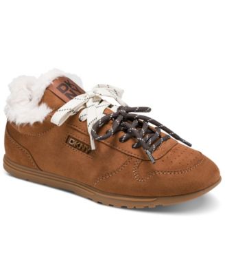 Women's Amanda Faux Shearling Lace-Up Sneakers