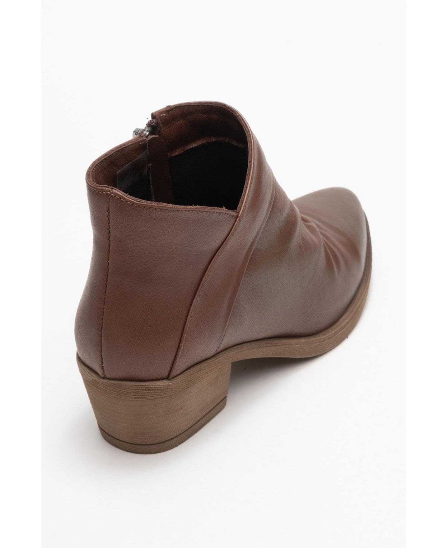 Женские ботинки Forever & Always Shoes Rule Leather Chunky Boot, цвет: Коричневый кожаный — фото 3