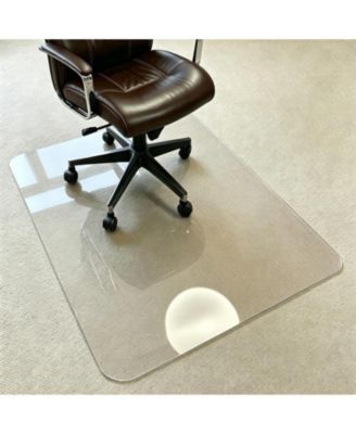 Clear Heavy Duty Office Chair Mat For Carpet And Hardwood Floors Easy Clean