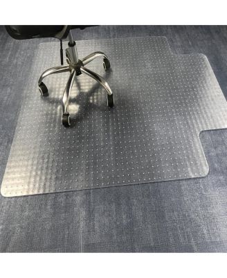 Heavy Duty Carpet Chair Mat With Lip Studded Grip Smooth Glide 400 Lbs Support