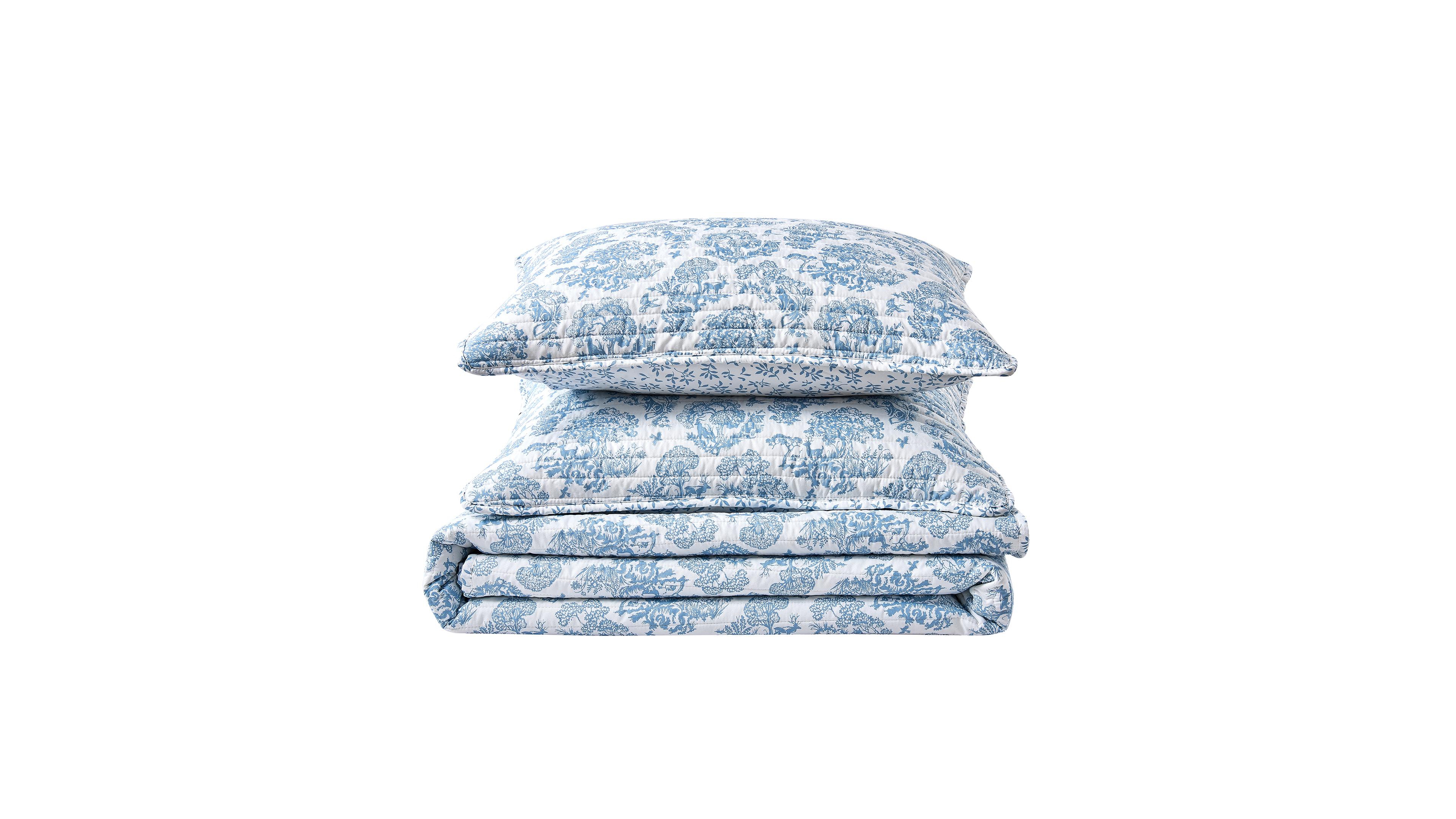 Linery & Co Woodland Toile Holiday Quilt Set
