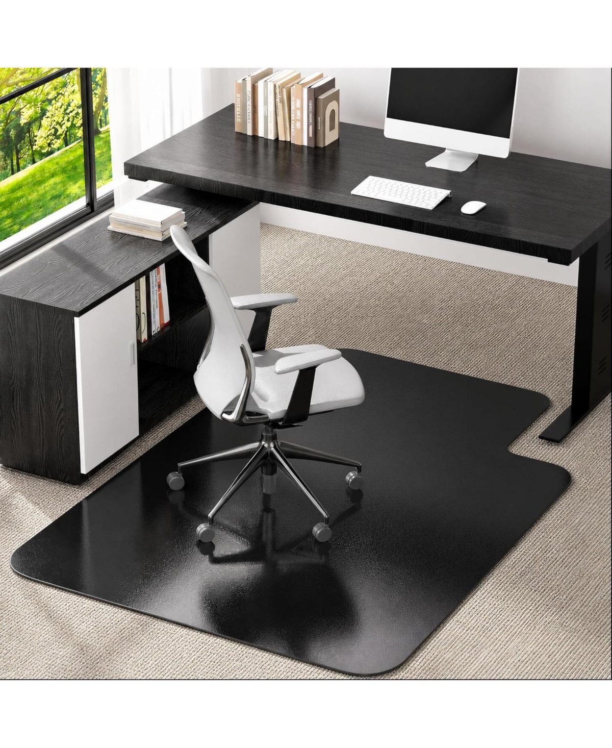 Danrong Heavy Duty Low Pile Carpet Chair Mat Smooth Glide Non Slip Desk Protector