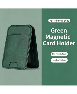 MagSafe Magnetic Leather Card Holder for Apple Series 12-17 Models
