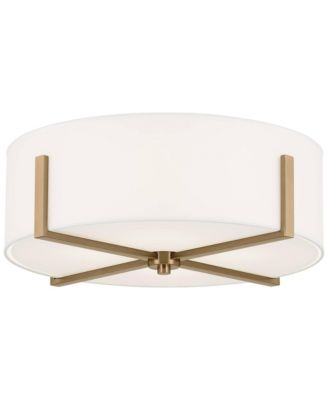 Malen 20" Wide Champagne Drum Ceiling Light